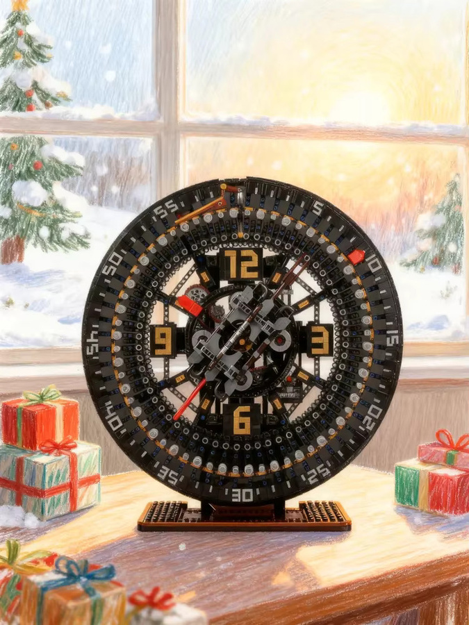 Akiyuki MOC Technik Mangle Rack Clock, DIY Modell, 5.016 Teile - Bild 5