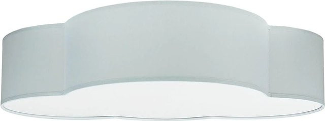 Licht-Erlebnisse Deckenlampe Wolke für Kinderzimmer aus Stoff und Metall in Grau mit 4x E27 - Bild 1