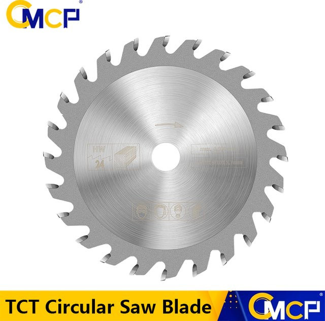 CMCP Mini Kreissäge Klinge TCT Sägeblatt für Holz und Kunststoff, Durchmesser: 85 mm, Farbe: Silber - Bild 1