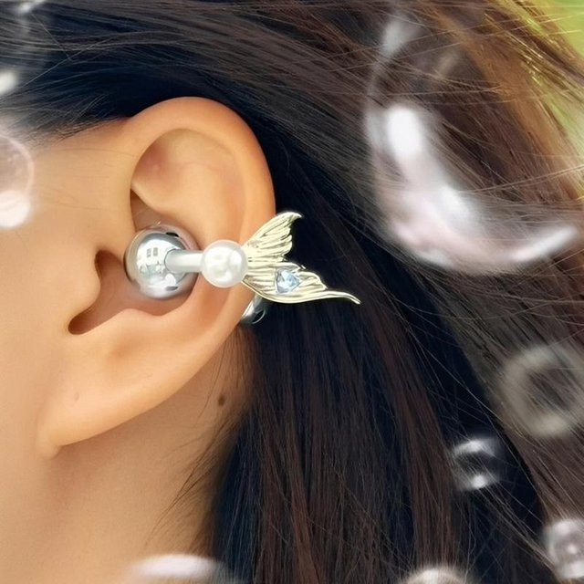 SAFENH Ohrhörer-Clips, Strass, Kristall, silver, Unisex - Bild 1