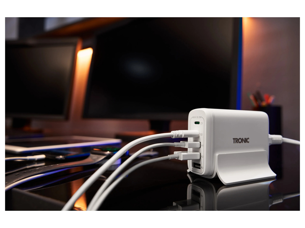 TRONIC USB-Ladestation TUCSAC A1 in Weiß - Bild 2
