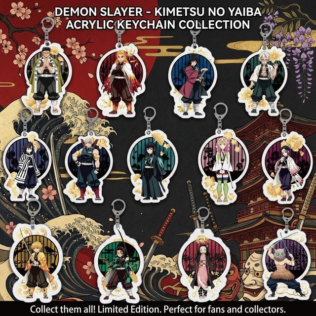 Bandai Schlüsselanhänger Demon Slayer Anime, Acryl, Unisex - Bild 1