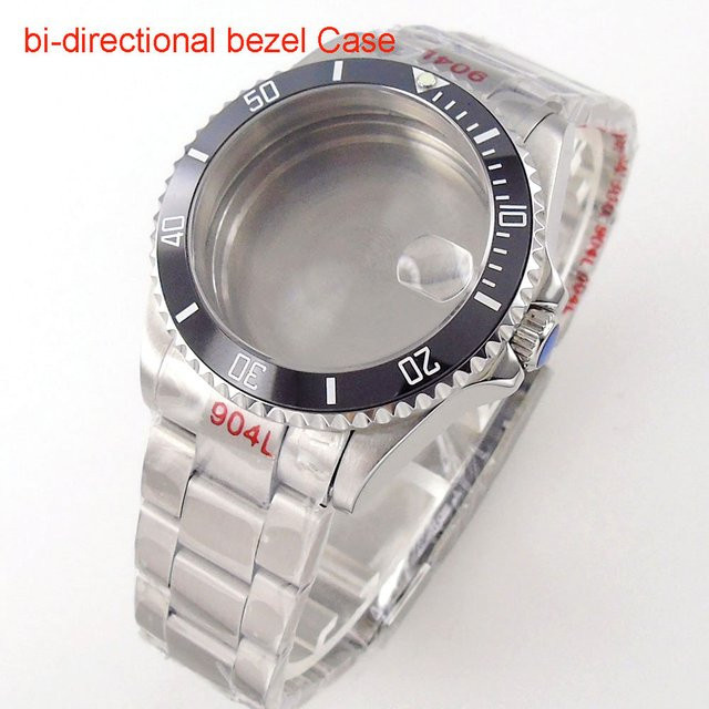 Tandorio Uhrenteilgehäuse Edelstahl, 40 mm, Silber, Saphirglas, Unisex - Bild 1