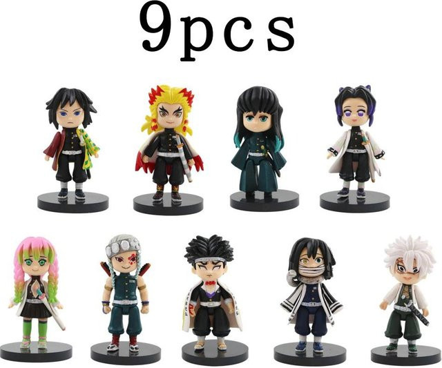 Wucifang Jewelry Demon Slayer Figuren Set, 9-teiliges Set, ab 14 Jahren - Bild 1
