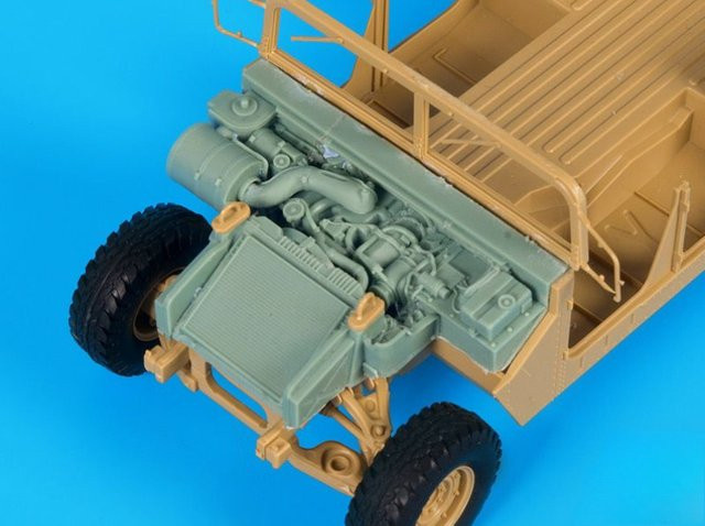 JIJIE Militär-Jeep M 1025-Motor, Modellbausatz, Maßstab 1:35 - Bild 1