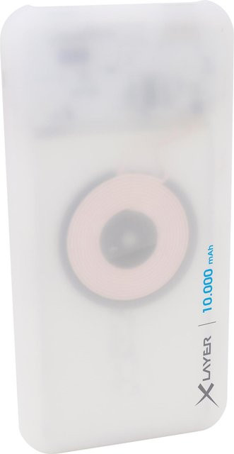 XLayer PLUS Wireless Discover Powerbank mit 10.000 mAh in Weiß - Bild 1