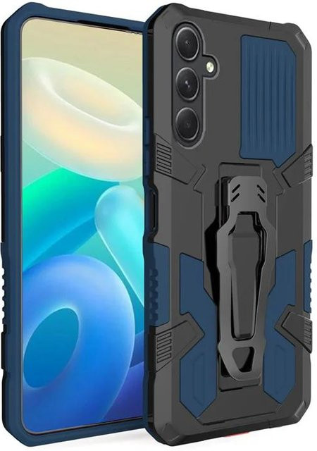 Stoßfeste Rüstung Schutzhülle mit Gürtelclip und Ständer für Samsung Galaxy A16 A05S A35 A25 A15 A34 A54 5G in Schwarz - Bild 1