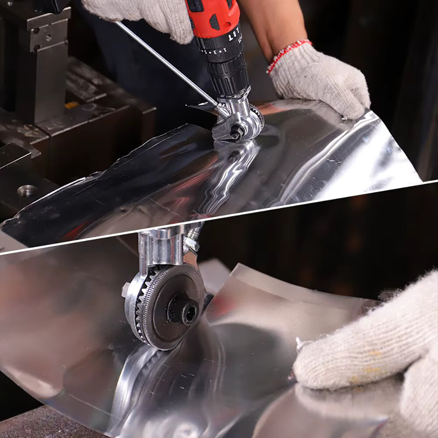 Multifunktionale elektrische Handbohrmaschine und Metallplattenschneider in Schwarz - Bild 3