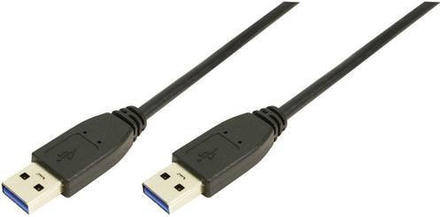 LogiLink USB 3.2 Gen1 Kabel mit USB-A Stecker, Schwarz, 3,00 m - Bild 1