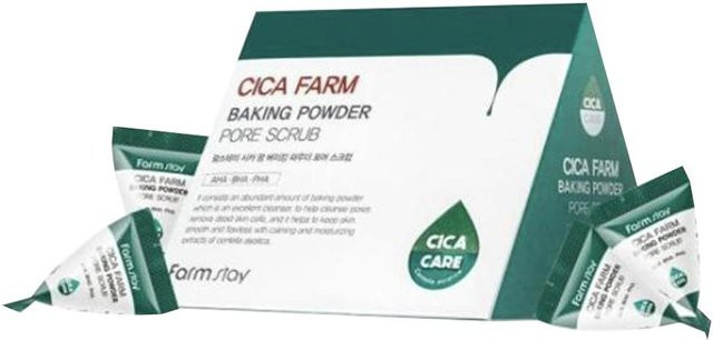 FARM STAY Cica Farm Backpulver Poren Peeling, 7 g, für empfindliche Haut - Bild 1