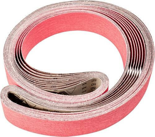 PFERD Keramikkorn Schleifband CO-COOL 50 für Edelstahl, Körnung 50, 10 Stück, B: 7,5 cm, L: 250 cm - Bild 1