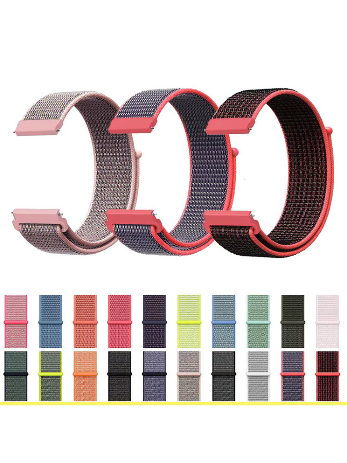 JBAILI Uhrenarmband Nylon, Schwarz, Unisex - Bild 6