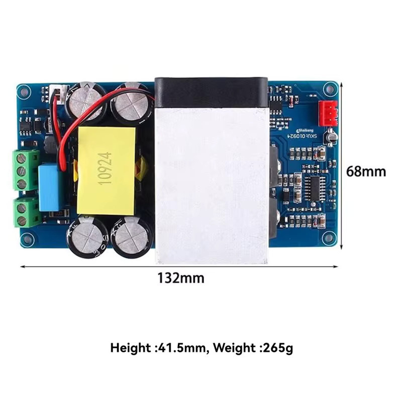 ABZW Home Mono Kanal Digital Class D Verstärker für Lautsprecher und Subwoofer bis 1000W - Bild 4