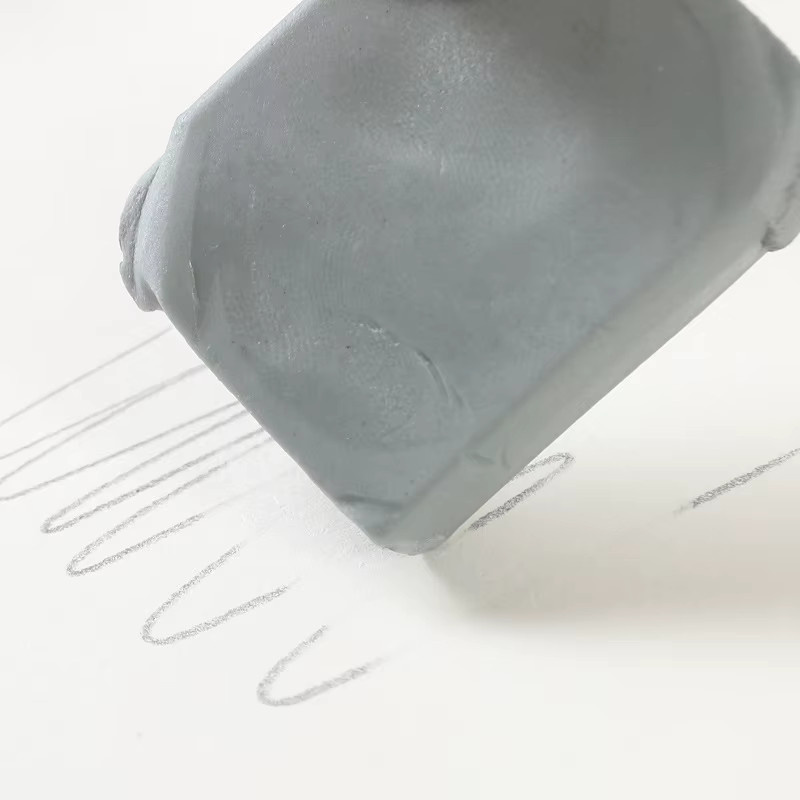 Weicher Knetradiergummi aus Gummi in Grau für Zeichnungen und Skizzen - Bild 3