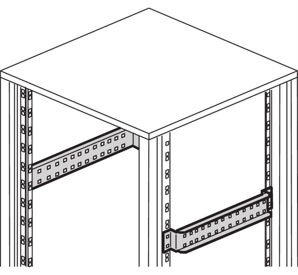 Schroff Tiefenstreben Set 600T 19" 2 - Bild 1