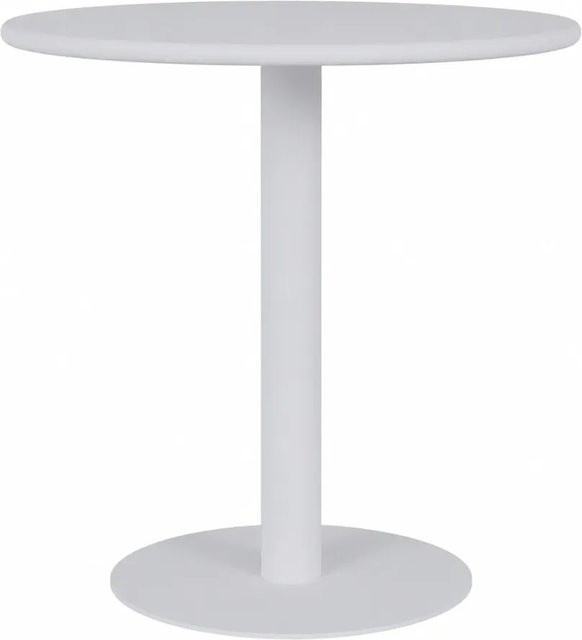 DELUKE Bistrotisch LEA Rund in Weiß für Garten, Terrasse und Café, B/T/H: 70 x 70 x 73 cm - Bild 1