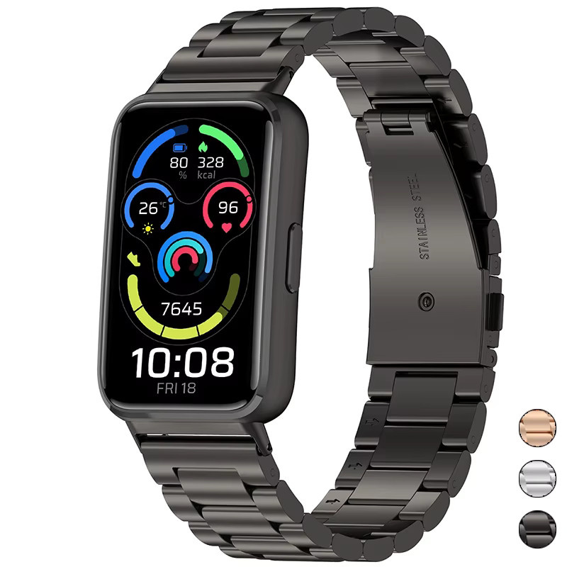 CHIICSMART Uhrenarmband Edelstahl, Schwarz, Unisex - Bild 5