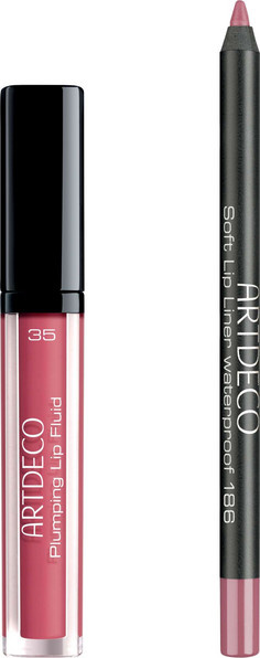 Artdeco Plumping Lip Fluid & Soft Lip Liner Waterproof Set - Bild 1