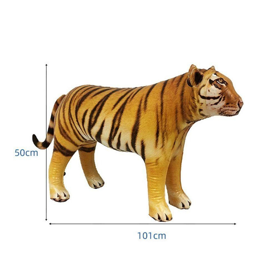 Aufblasbare Tierballons Wild Woodland Dekoration von lingfeng in Multicolor, Set mit Kuh, Elefant, Giraffe und Tiger aus PVC - Bild 2