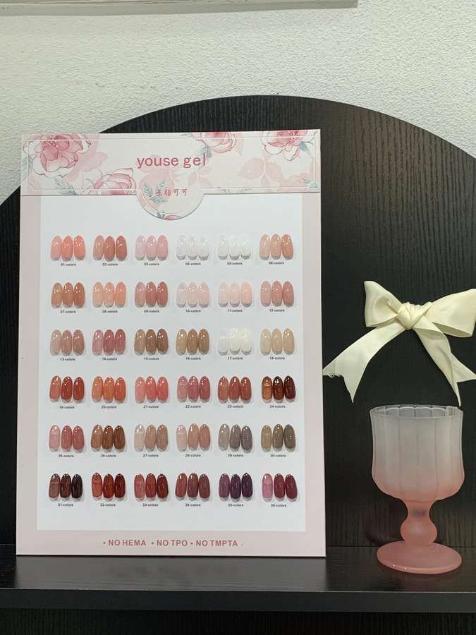 SJP Gel-Nagellack-Set, 36 Farben, Pink, Glänzend, Kinder - Bild 2