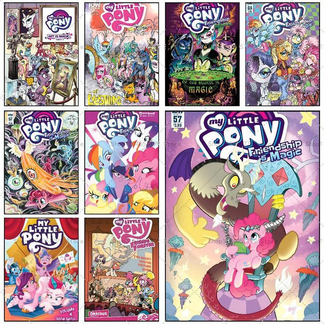 Selbstklebendes Wandbild My Little Pony Cartoon Poster, Wasserdichter Wandaufkleber in Mehrfarbig, Rechteckiges Motiv für deine Zimmerdekoration - Bild 1