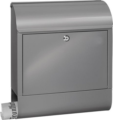 Burg Wächter Briefkasten Scandic aus Stahl in Silber, B/T/H: 46,0 x 38,0 x 12,5 cm - Bild 2