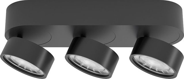 LUX-IT Swing 75 Round LED-Deckenstrahler 3-flammig in Schwarz mit dim2warm Funktion (1800K - 3000K) - Bild 1