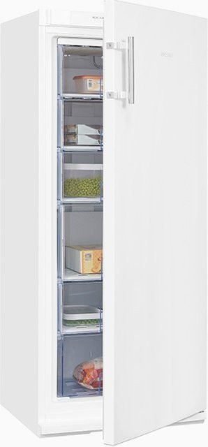 Exquisit GS22-H-280E Gefrierschrank, weiß, Standgerät, H x B x T: 145 x 60 x 65 cm - Bild 1