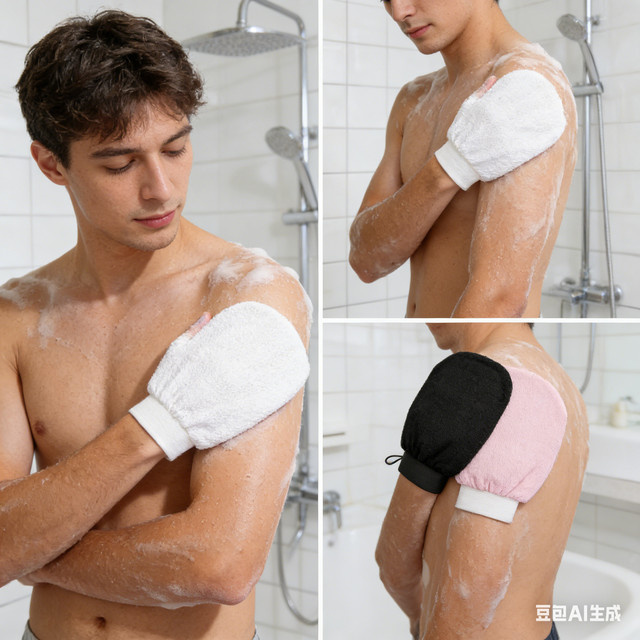 Marokkanischer Hammam-Badehandschuh, Peeling-Handschuh für Körper und Gesicht, Unisex - Bild 1
