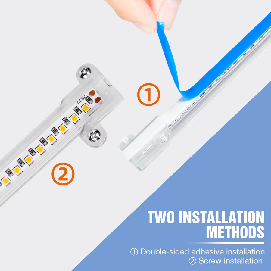 LED-Pflanzenlichtleiste USB mit Vollspektrum-Beleuchtung und 24-Stunden-Timer in Weiß für Hydrokultur und Topfobst - Bild 2