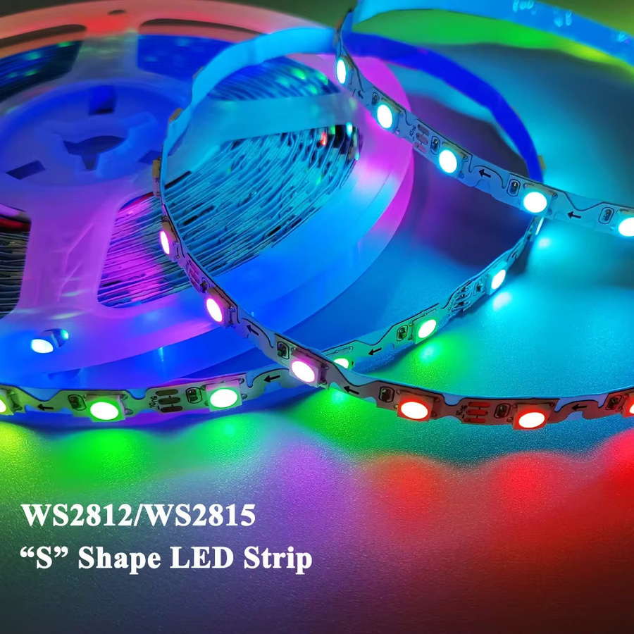FUNZENXIN RGBIC LED-Lichtstreifen, individuell adressierbarer Smart IC LED-Streifen mit 60 Pixel/m, Multicolor, schneidbar - Bild 2