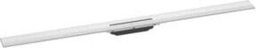 Hansgrohe RainDrain Flex Duschrinne aus Edelstahl in Silber, B/T/H: 120 x 12 x 1,5 cm, mit Geruchsverschluss und Wandmontage - Bild 1