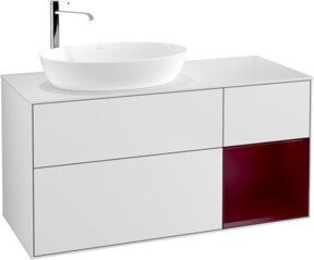 V&B Waschtischunterschrank Finion in Weiß lackiert, Breite: 120 cm, Tiefe: 50,1 cm, Höhe: 50,1 cm - Bild 1