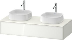 Duravit Waschtischunterschrank Zencha in Weiß Hochglanz B/T: 130 x 55 cm - Bild 1