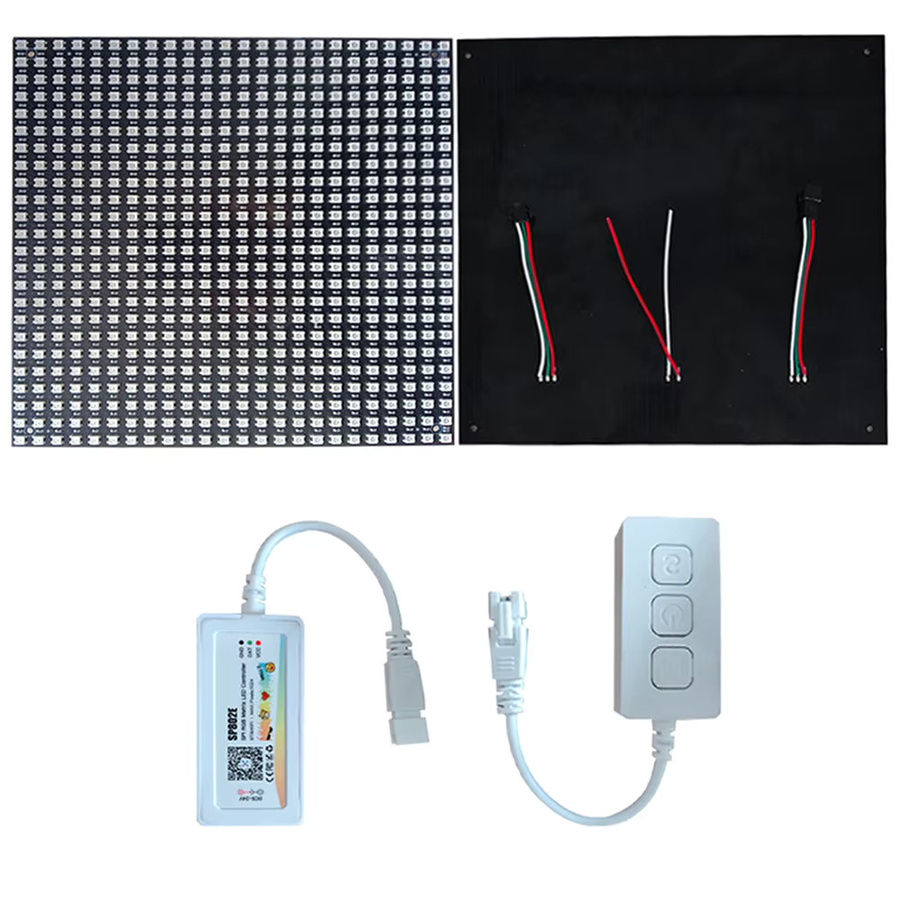 FUNZENXIN Programmierbares Graffiti LED-Matrix-Panel mit unabhängiger Adressierung, Vollfarb WS2812 RGB Digital Pixel Display, Multicolor - Bild 5