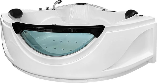 AcquaVapore Whirlpool Eckwanne mit Vollausstattung aus Acryl, B/T/H: 150 x 70 x 150 cm - Bild 1
