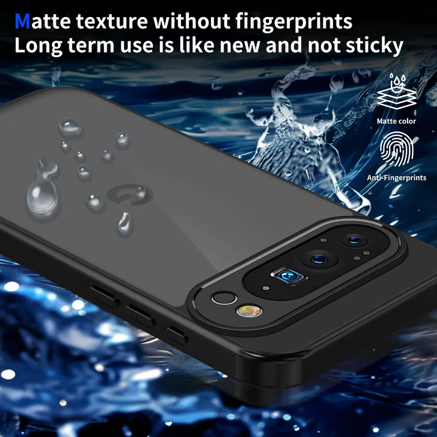 Transparente TPU Schutzhülle für Google Pixel 10 und 9A Pro XL, ultradünne und stoßfeste Handyhülle in Clear/Weiß - Bild 5