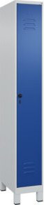 C+P Spind Classic PLUS Garderobenschrank mit 1 Abteil, Sicherheits-Drehriegel und 3 Garderobenhaken, H x B x T: 195 x 30 x 50 cm - Bild 1
