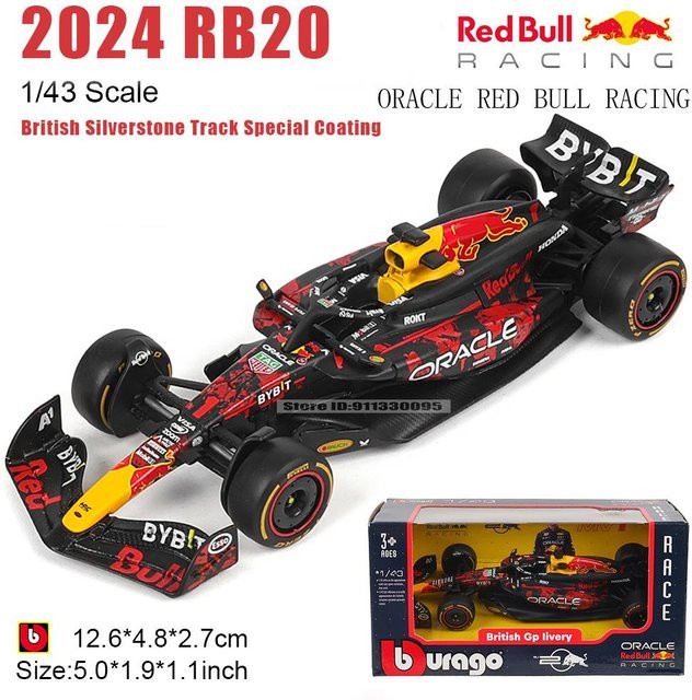 Bburago Red Bull Racing F1 Rb20, Druckgussmodell, 1:43, ab 14 Jahren - Bild 1
