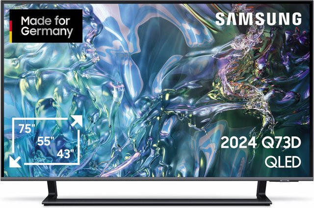 Samsung QLED Smart-TV GQ50Q73DAU 4K Ultra HD, 50 Zoll, Titangrau - Bild 1