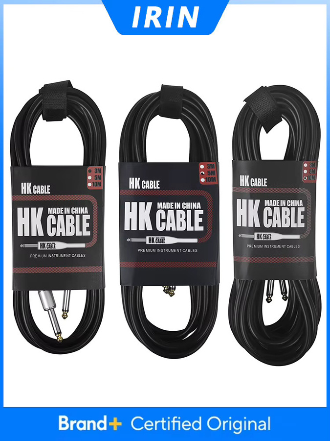 IRIN Gitarren-Audiokabel mit 6,35mm Stecker für E-Gitarre und Bass in Schwarz oder Silber - Bild 6