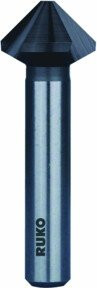 RUKO Kegel- und Entgratsenker DIN 335 Form C 90 Grad HSS-TiAlN geschliffen D1 1,8 mm D2 7,3 mm in Blau - Bild 1