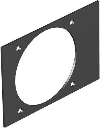 OBO Bettermann Abdeckplatte T4B P5S 9011 in Schwarz - Bild 1