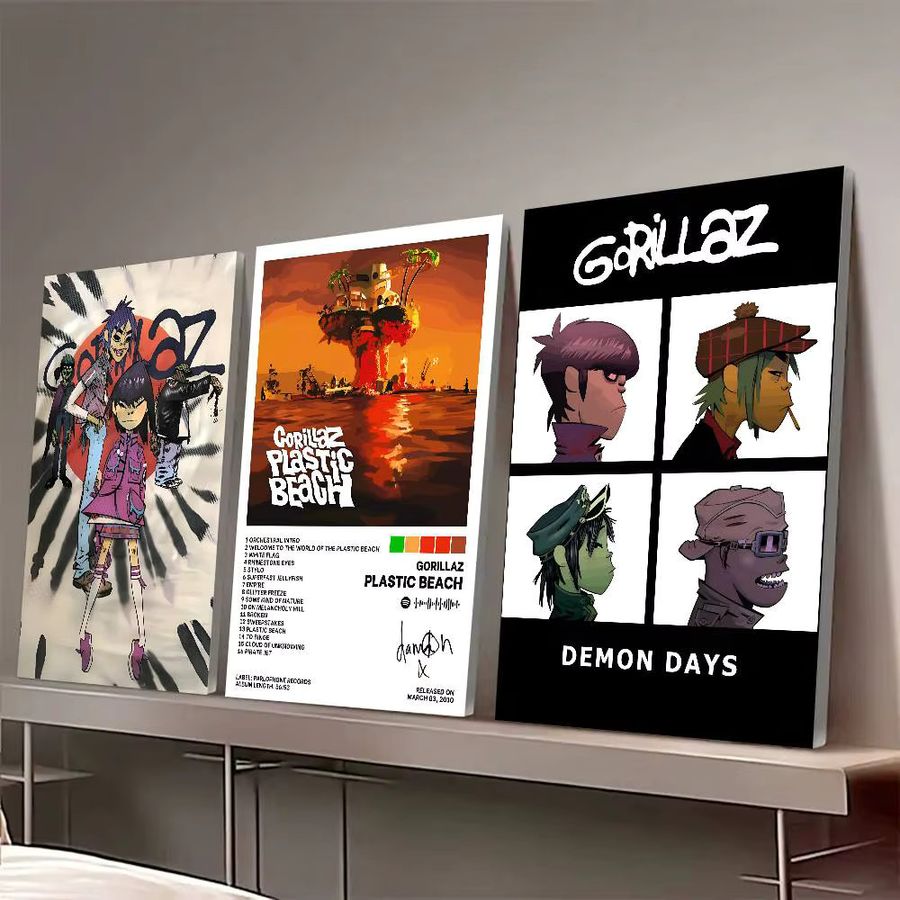 Gorillaz Poster dekoratives Wandgemälde Multicolor Breite: 10 cm, Höhe: 15 cm - Bild 3