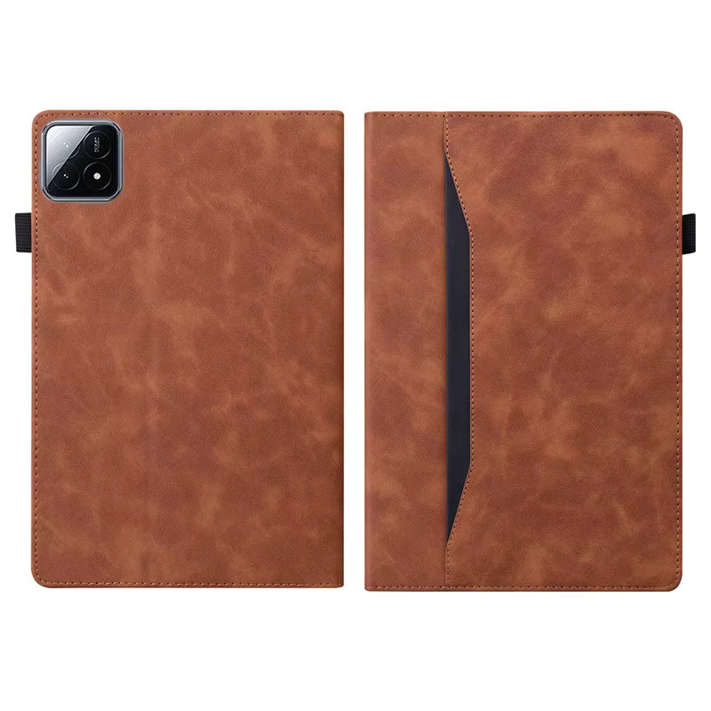 Luxus Wallet Stand Hülle für Xiaomi Pad 8 und Pad 8 Pro 11,2 Zoll in Grün und Braun - Bild 2