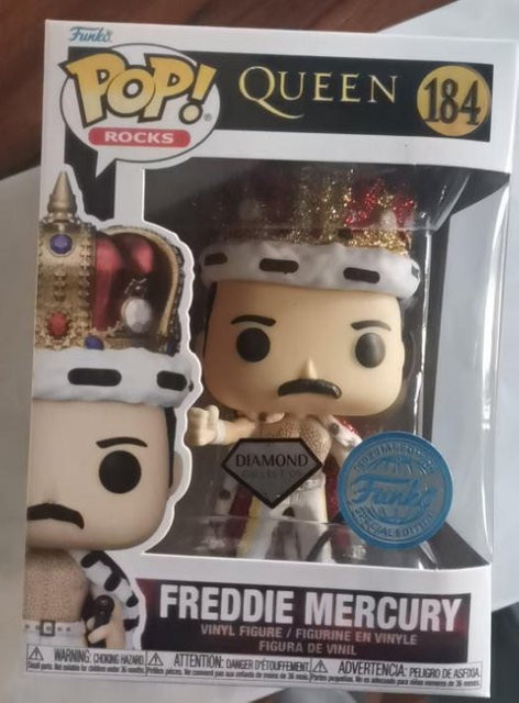 Funko Queen Freddie Mercury # 184 Diamond Collection, Vinyl-Actionfigur - Bild 1