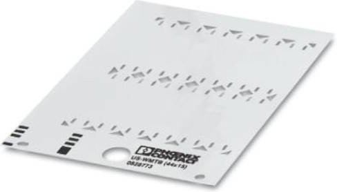 Phoenix Contact 0828773 US-WMTB Einzeladerkennzeichner Weiß, 120 Stück, Beschriftungsfläche: 44 x 15 mm - Bild 1