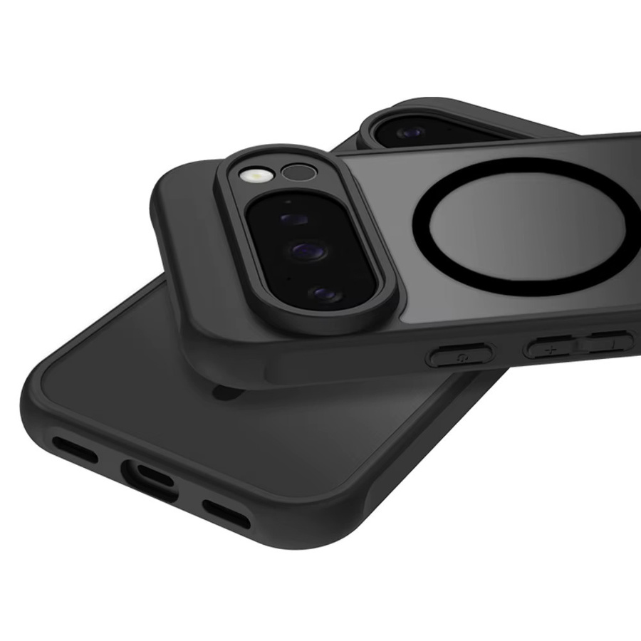 Loobival Matte Armor Hard Case für Google Pixel 10 Pro XL in Schwarz mit magnetischer kabelloser Ladefunktion und stoßfestem Schutz - Bild 3