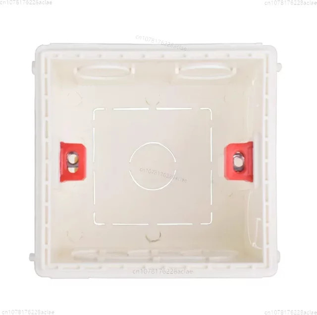 Universelle quadratische Montage-Bodenbox für Wandschalter Typ 86 in Weiß, flammhemmende verdeckte Box - Bild 1