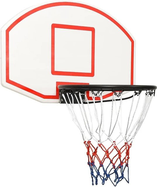 vidaXL Basketballkorb aus Polyethylen in Weiß, B/H: 71 x 45 cm - Bild 1